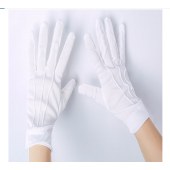 三筋礼仪手套 白手套 薄透气 阅兵演出 男女