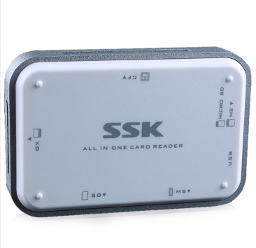 飚王（SSK）SCRM056多功能合一读卡器 USB3.0高速读写 支持TF/SD/CF/MS/XD/M2手机相机卡