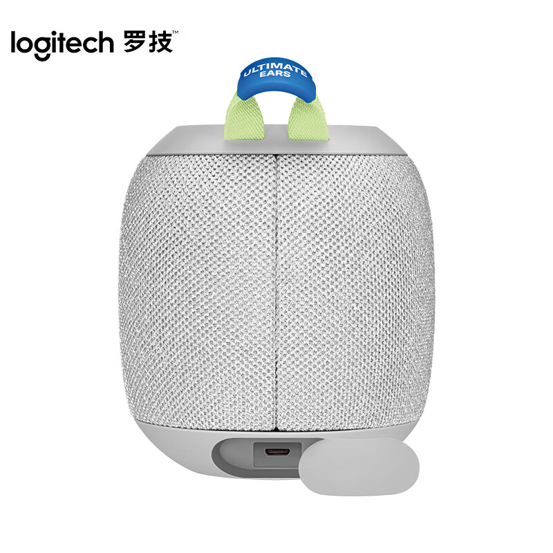 罗技(Logitech)UE WONDERBOOM3 蓝牙音箱 360°环绕立体声 防水防尘可漂浮 坚固耐用 欢乐灰